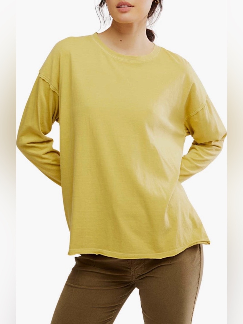 Free People | Nina Long Sleeve T-Shirt | Size Small Oversized